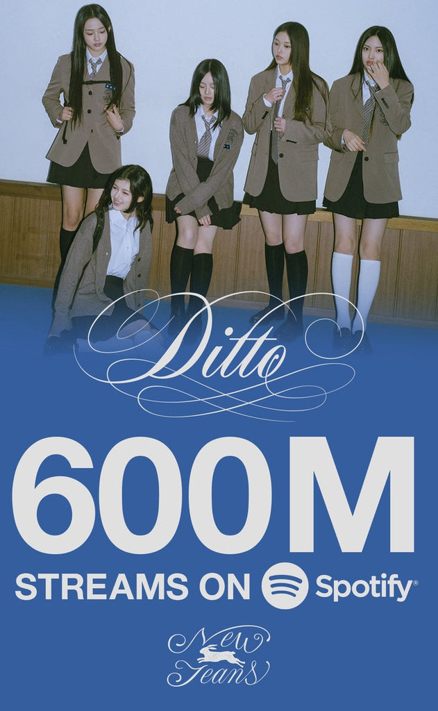 NewJeans' 'Ditto' Surpasses 600 Million Streams on Spotify