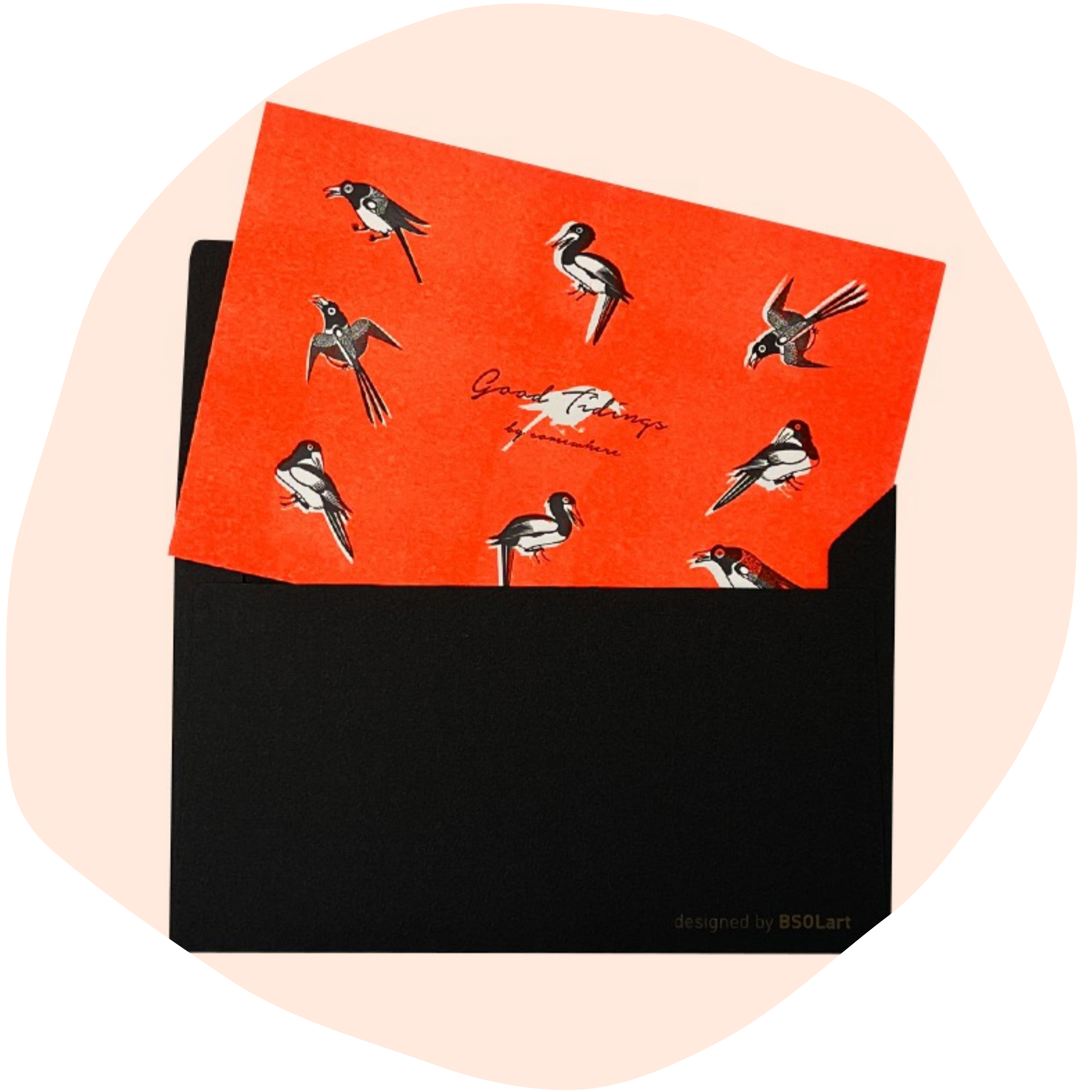 Magpie Card & Envelope | T_S | Uncategorized | BSOLart