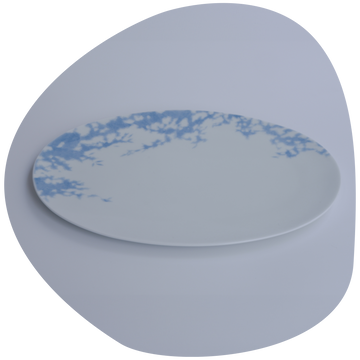 Tree Shade Oval Plate | home,Kitchen | Serving Trays