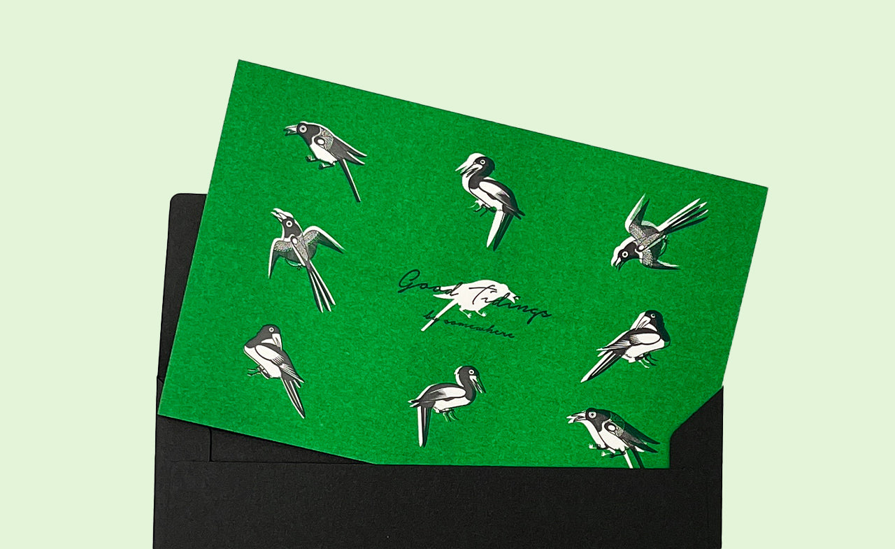 Magpie Card & Envelope | T_S | Uncategorized | BSOLart