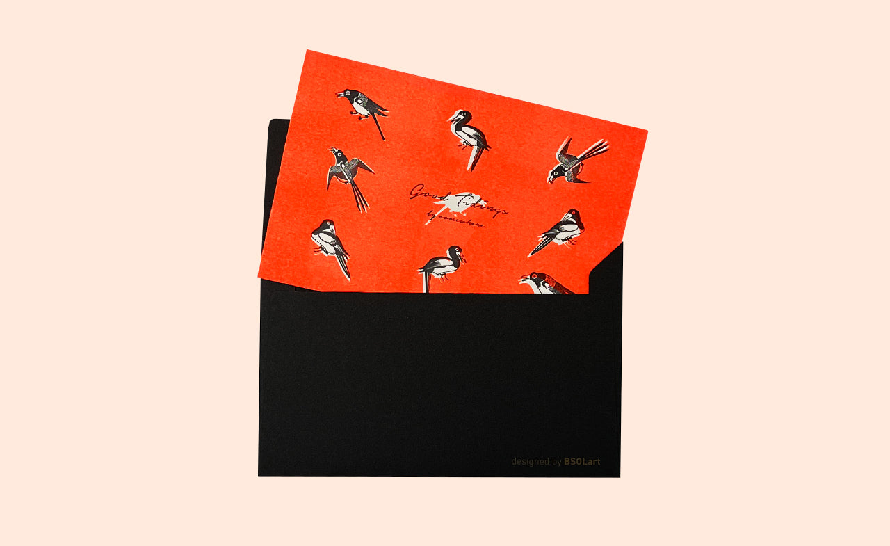 Magpie Card & Envelope | T_S | Uncategorized | BSOLart