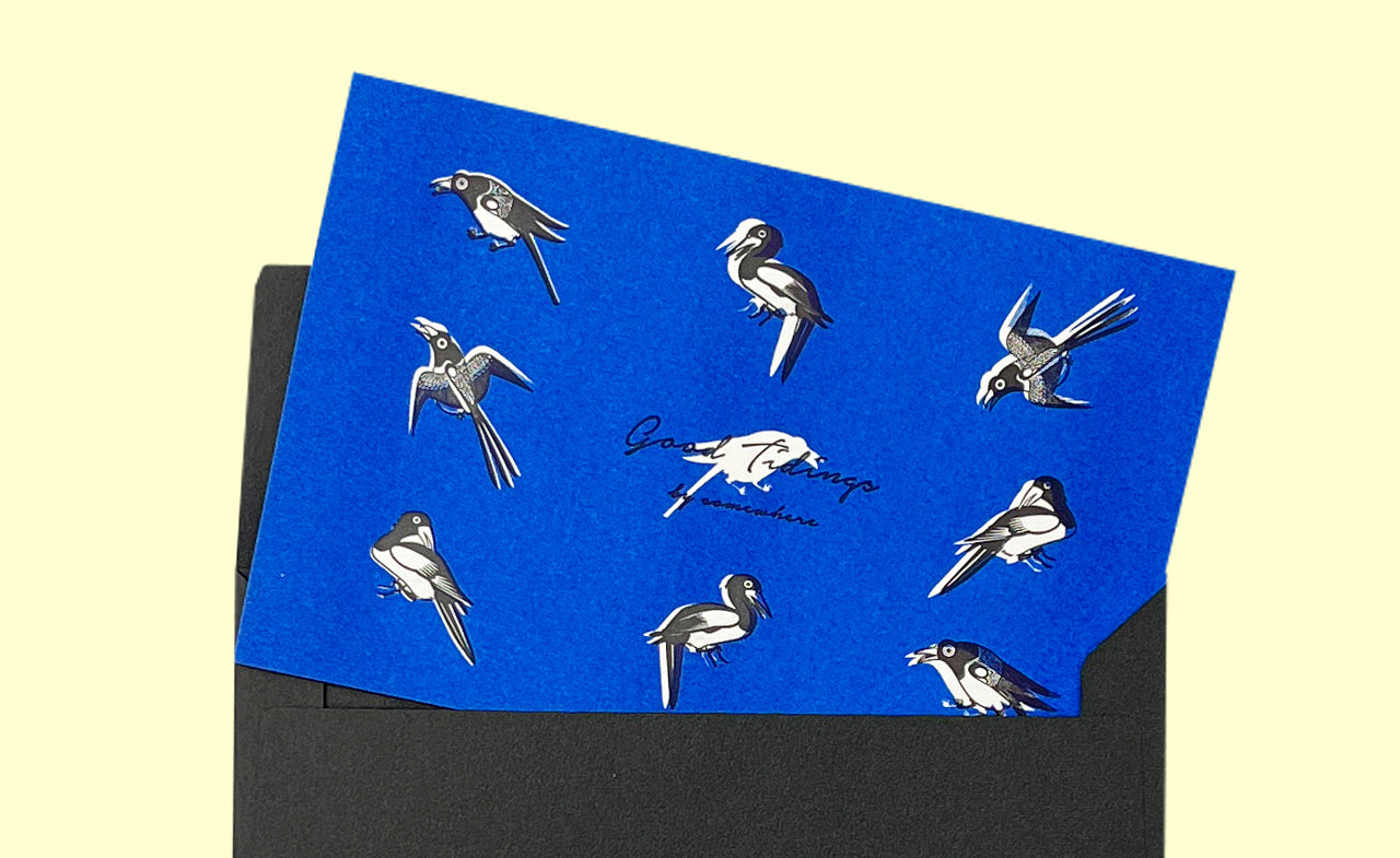 Magpie Card & Envelope | T_S | Uncategorized | BSOLart