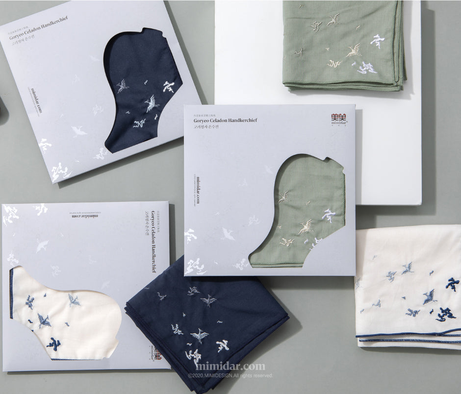 Goryeo celadon embroidered handkerchief | T_E,T_F | Uncategorized | MIMIDAR