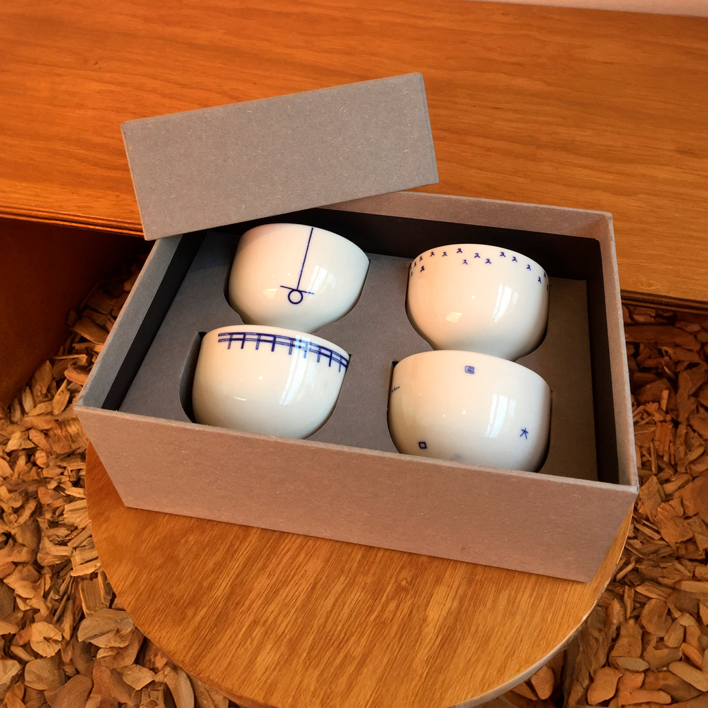 Hangeul Pattern Dessert Cup Gift Set 4p | Kitchen | Uncategorized | Sorosi