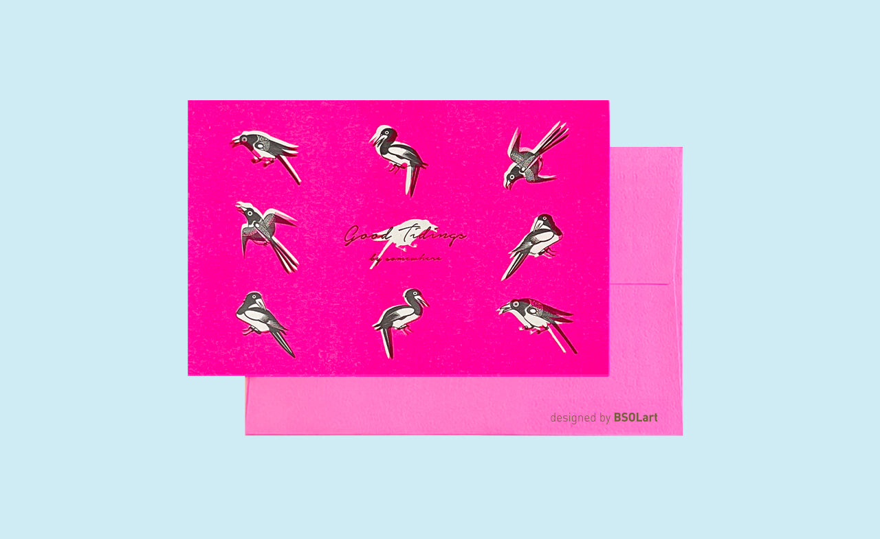 Magpie Card & Envelope | T_S | Uncategorized | BSOLart