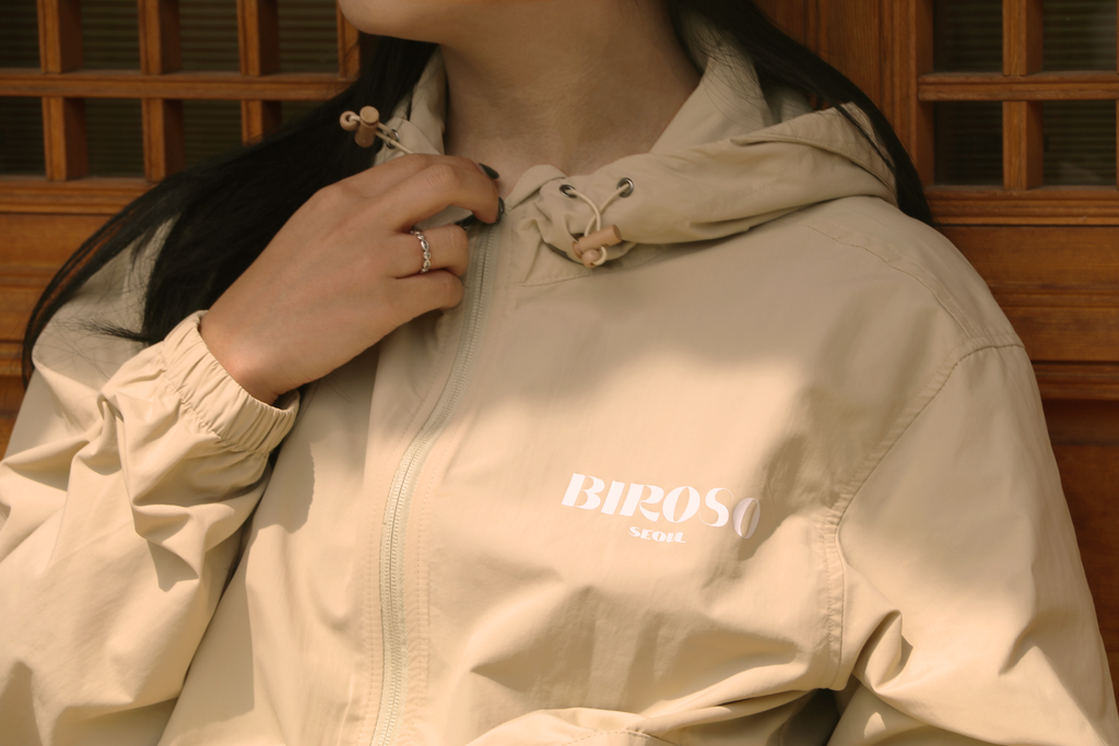 BIROSO Simple Logo Anorak Windbreaker Jacket | Clothes,fashion | | BIROSO
