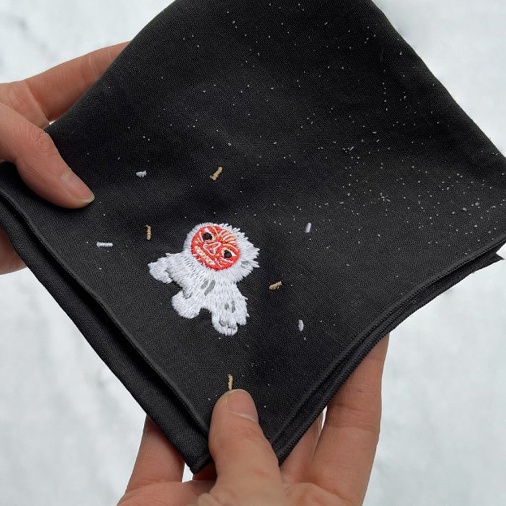 Lion Mask Dance Embroidery Handkerchief | T_E,T_F | Uncategorized | MIMIDAR
