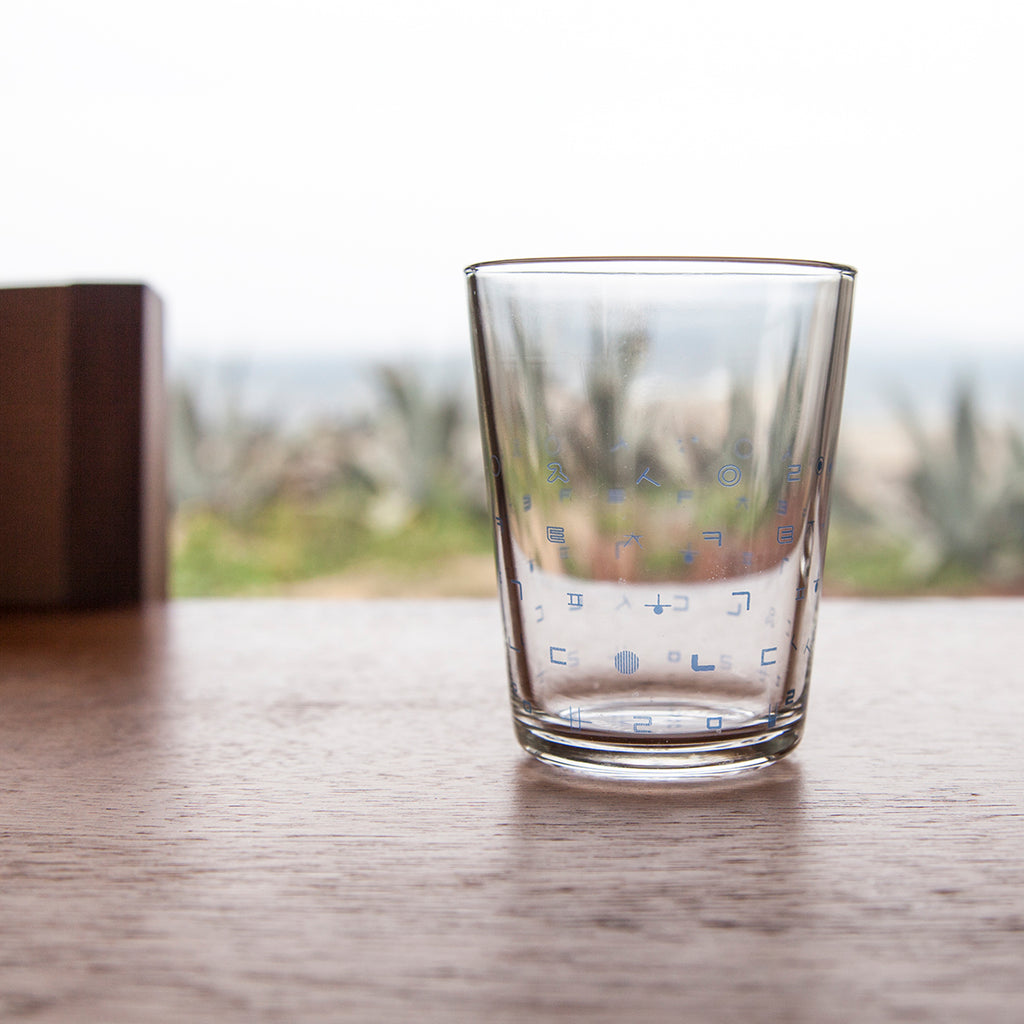 Hangeul Pattern Glass Cup | | Uncategorized | Sorosi