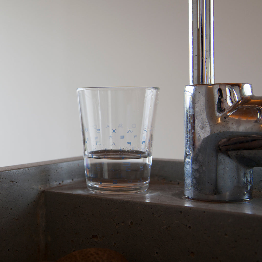 Hangeul Pattern Glass Cup | | Uncategorized | Sorosi
