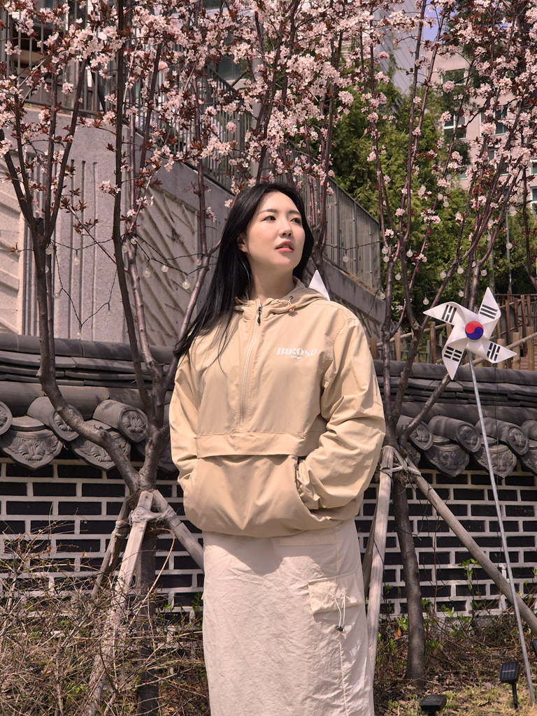 BIROSO Simple Logo Anorak Windbreaker Jacket | Clothes,fashion | | BIROSO